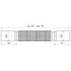 Труба гибкая ANI PLAST K303 32 мм (305-715 мм)