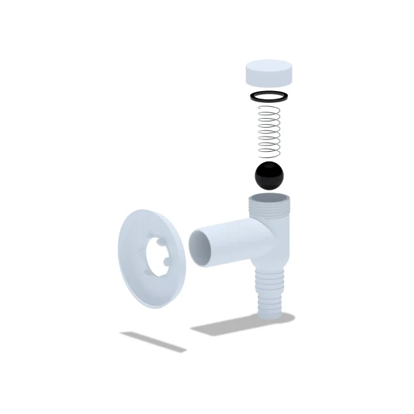 Сифон для пральної машини ANI-plast М500 сухий затвор