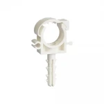 Крепление для труб WEZER одинарное с дюбелем и застежкой 16 мм.