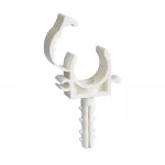 Крепление для труб WEZER 20 мм одинарное с дюбелем и застежкой