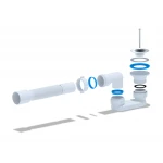 Сифон для душового піддону ANI-plast E016 плоский 1 1/2