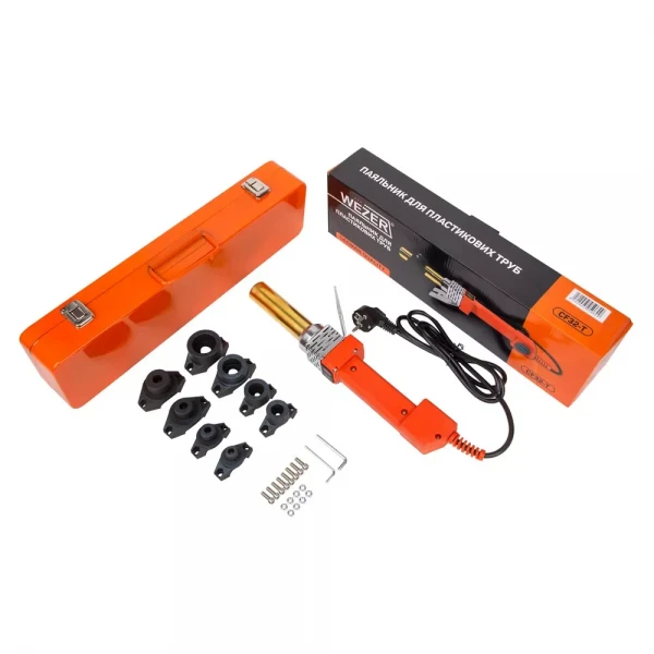 Аппарат для пайки труб WEZER CF-32-T 800 Вт с круглыми насадками Ø20...32 мм