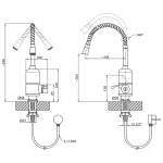 Проточный водонагреватель WEZER SDR-F05 кухонный