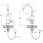 Проточный водонагреватель WEZER SDR-A05 для кухни
