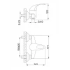 Смеситель для душа FRAP F2003 хромированный