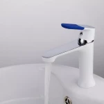 Смеситель для умывальника FRAP F1034 белый/хром