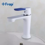 Смеситель для умывальника FRAP F1034 белый/хром