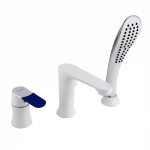 Змішувач для ванни на борт Frap F1134, білий/хром