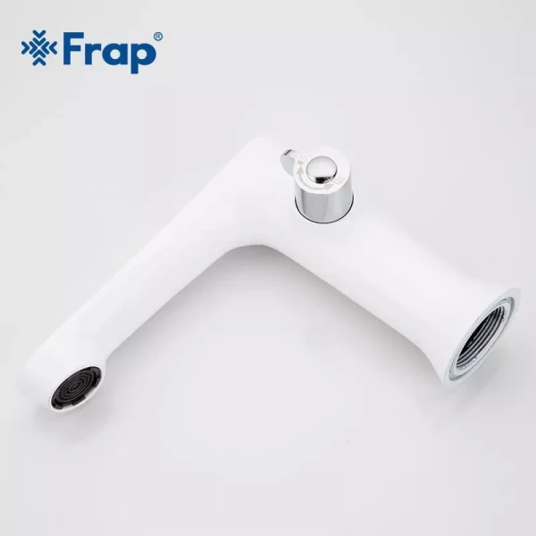 Змішувач для ванни на борт Frap F1134, білий/хром