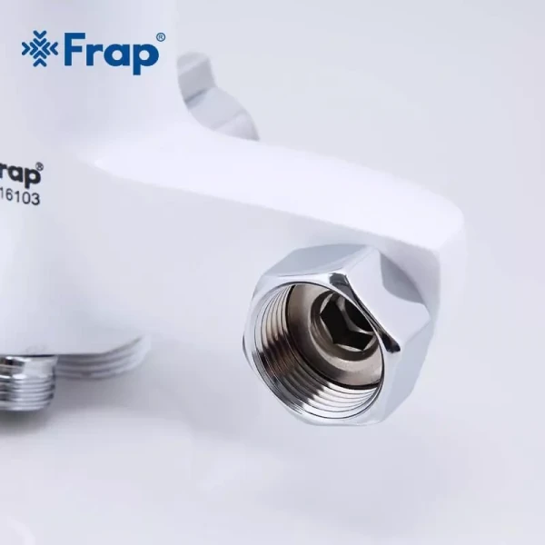 Смеситель для ванны FRAP F2234 белый/хром