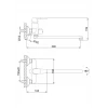 Смеситель для ванны FRAP F2234 белый/хром
