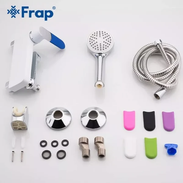 Смеситель для ванны FRAP F3234 белый/хром