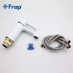 Смеситель для умывальника FRAP F1041 белый/хром