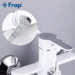 Смеситель для ванны FRAP F2241 белый/хром