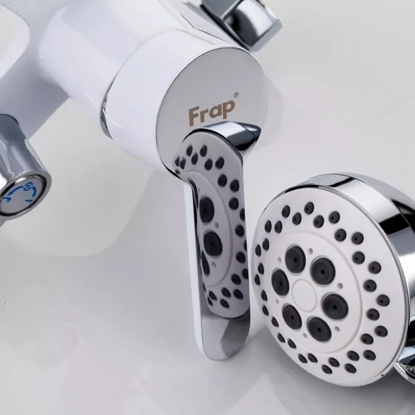 Смеситель для ванны FRAP F3241 белый/хром