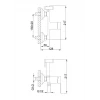 Гигиенический душ FRAP F2041-8 белый/хром