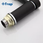 Смеситель для умывальника FRAP F1042 черный/хром