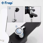 Змішувач для ванни Frap F3242, чорний/хром