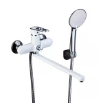 Смеситель для ванны FRAP F2249 белый/хром