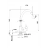 Монокран для кухни FRAP F4108 хромированный