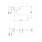 Монокран для кухни FRAP F4808 хромированный