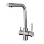 Смеситель для кухни FRAP F4352-5 на две воды сатин