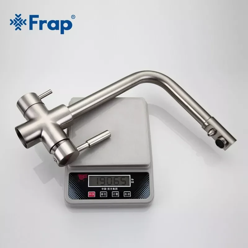 Смеситель для кухни FRAP F4352-5 на две воды сатин