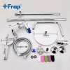 Душевая система FRAP F2434 с поворотным изливом белая/хром, переключатель на лейку