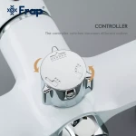 Душевая система FRAP F2449 с поворотным изливом, переключателем на лейку, 3 режима, белая/хром