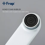 Душевая система FRAP F2449 с поворотным изливом, переключателем на лейку, 3 режима, белая/хром