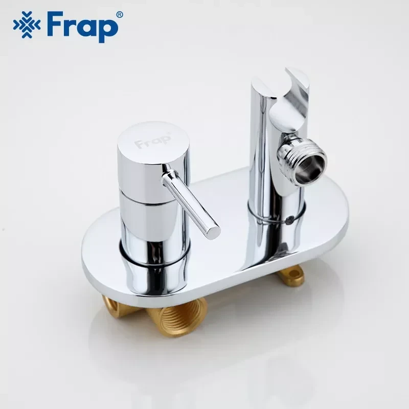 Гигиенический душ со смесителем FRAP F7505 хромированный
