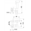 Гигиенический душ со смесителем FRAP F7505 хромированный