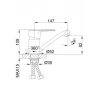Змішувач для кухні Frap F45702-B, хром