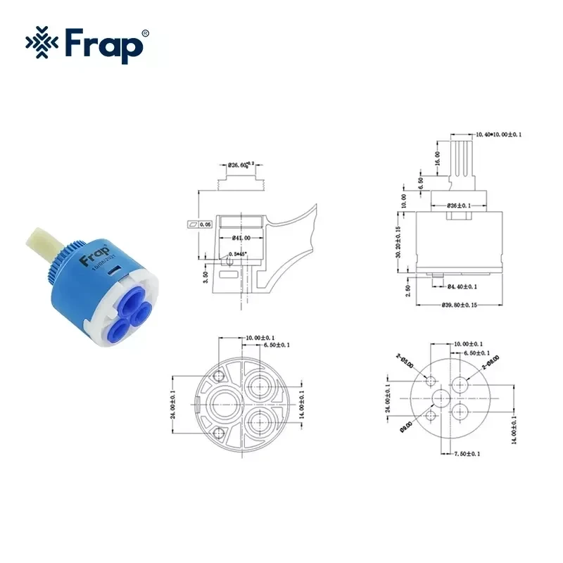 Картридж для смесителя FRAP F50-3 40 мм с пластиковым штоком