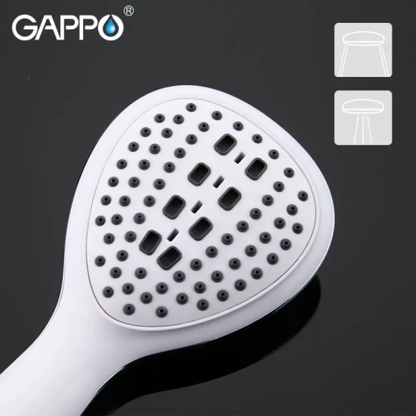Лійка для душу GAPPO G25, 2-режим, білий