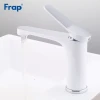 Змішувач для умивальника Frap F1045, білий/хром