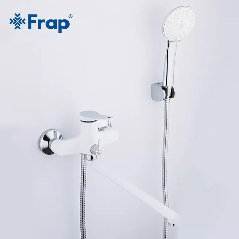 Смеситель для ванны FRAP F2245 белый/хром