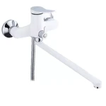 Смеситель для ванны FRAP F2245 белый/хром