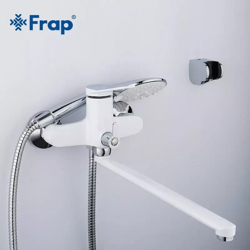 Смеситель для ванны FRAP F2245 белый/хром