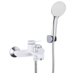 Смеситель для ванны FRAP F3245 белый/хром