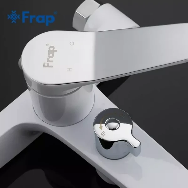 Смеситель для ванны FRAP F3245 белый/хром