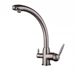 Смеситель для кухни FRAP F4399-5 сатин для двух вод