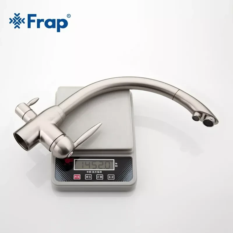 Смеситель для кухни FRAP F4399-5 сатин для двух вод