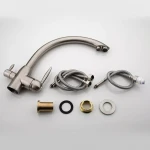 Смеситель для кухни FRAP F4399-5 сатин для двух вод