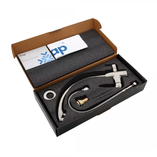 Смеситель для кухни FRAP F4399-5 сатин для двух вод