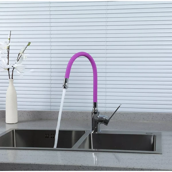 Излив FRAP F7254 550 мм силиконовый фиолетовый (для корпусов F4466, F4353, F4403)