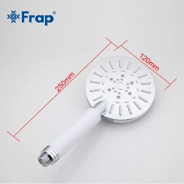 Лейка для душа FRAP F008 3-режимная белая/хром