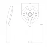 Лейка для душа FRAP F14 5-режимов хромированная