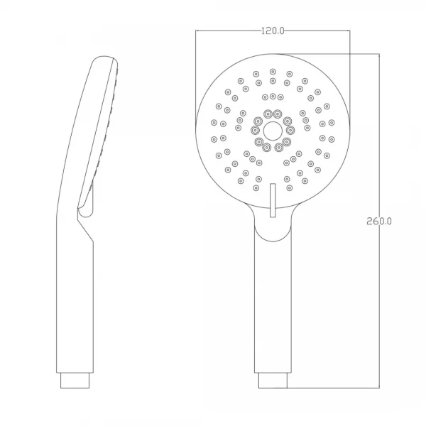 Лейка для душа FRAP F14 5-режимов хромированная
