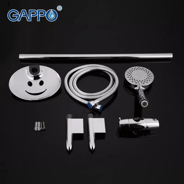 Душевый гарнитур GAPPO G8008 хромированный
